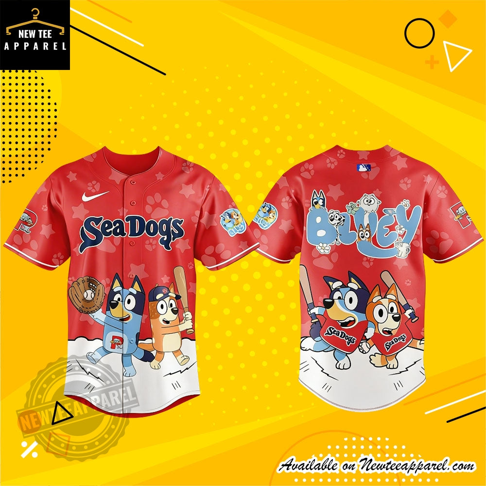 Portland Sea Dogs Bluey Night 2026 Minor Game Baseball Jersey