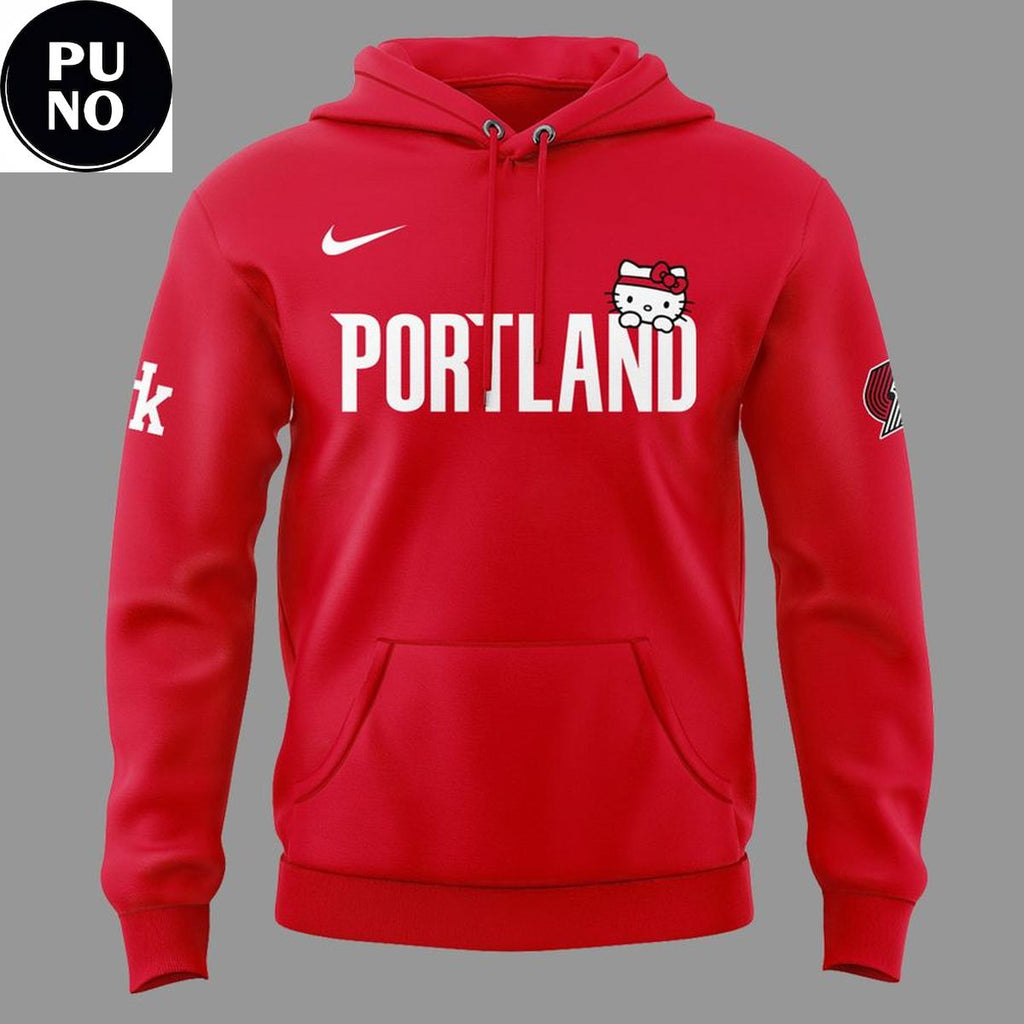 Portland Trail Blazers x Hello Kitty Night 2026 Hoodie T-Shirt