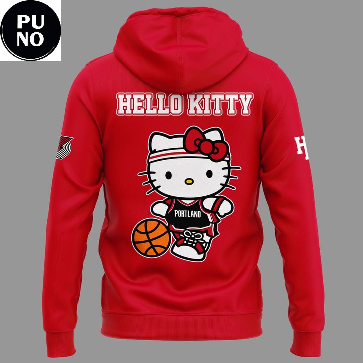 Portland Trail Blazers x Hello Kitty Night 2026 Hoodie T-Shirt