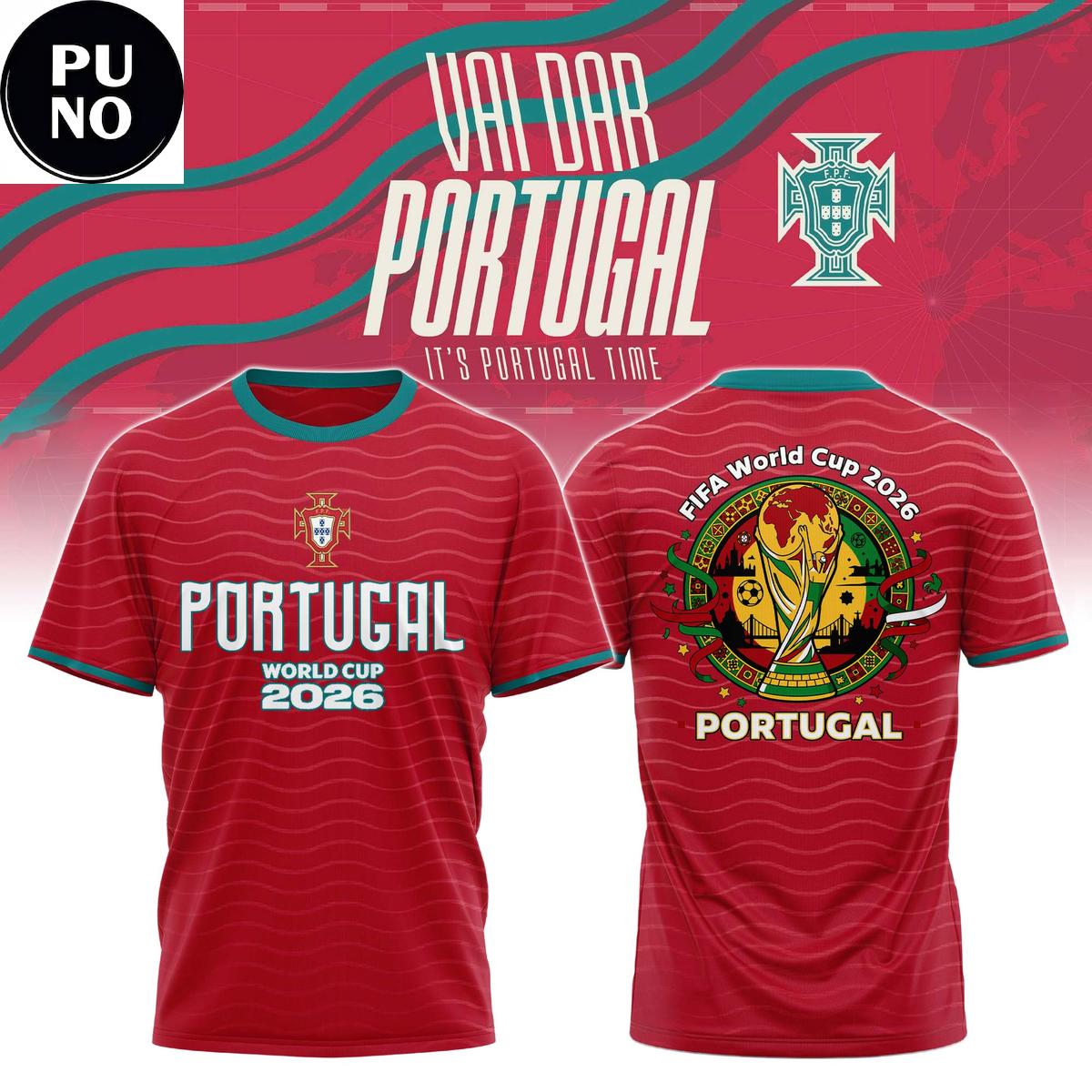 Portugal Team FIFA World Cup 26 Hoodie T-Shirt