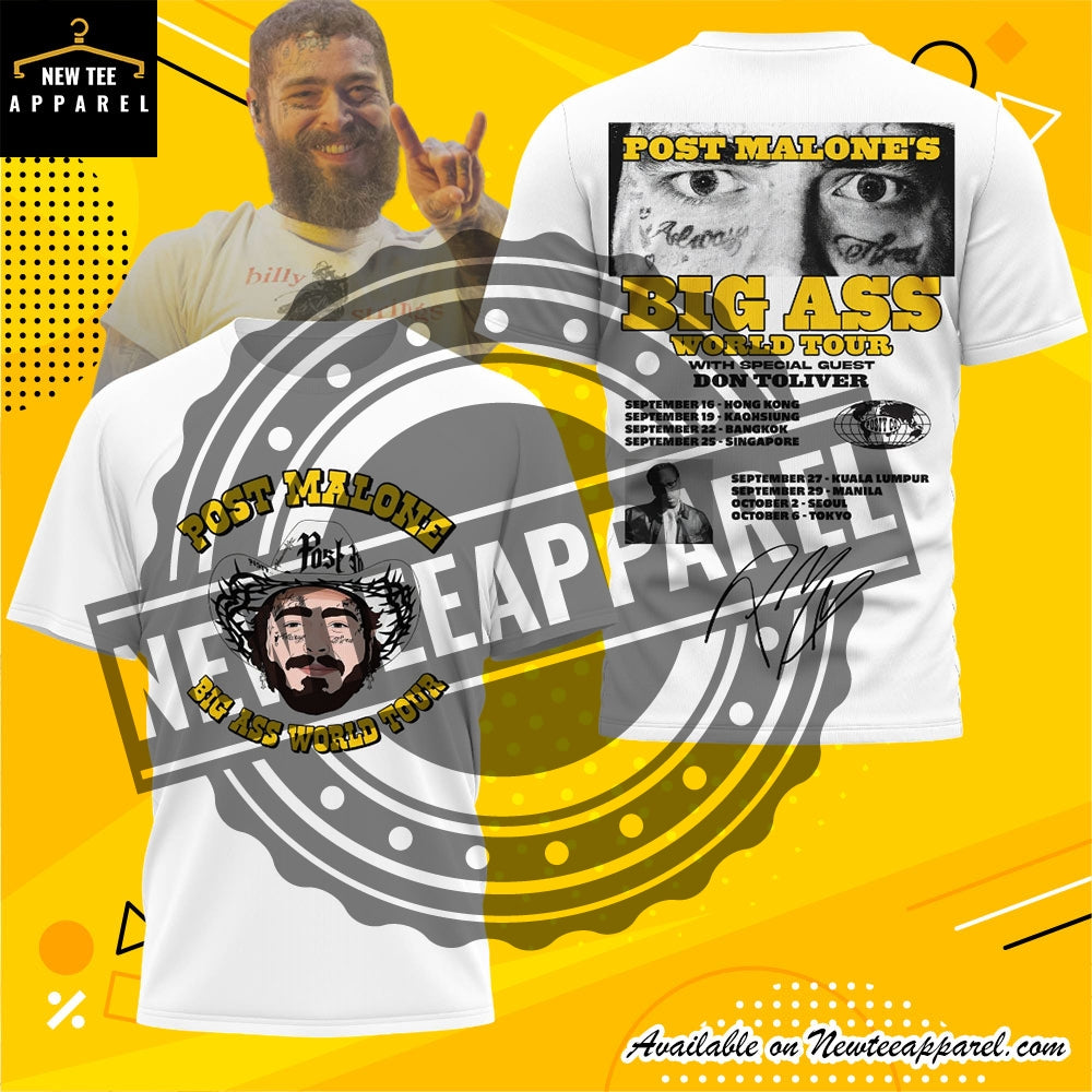 Post Malone Big Ass World Tour 2026 Shirt