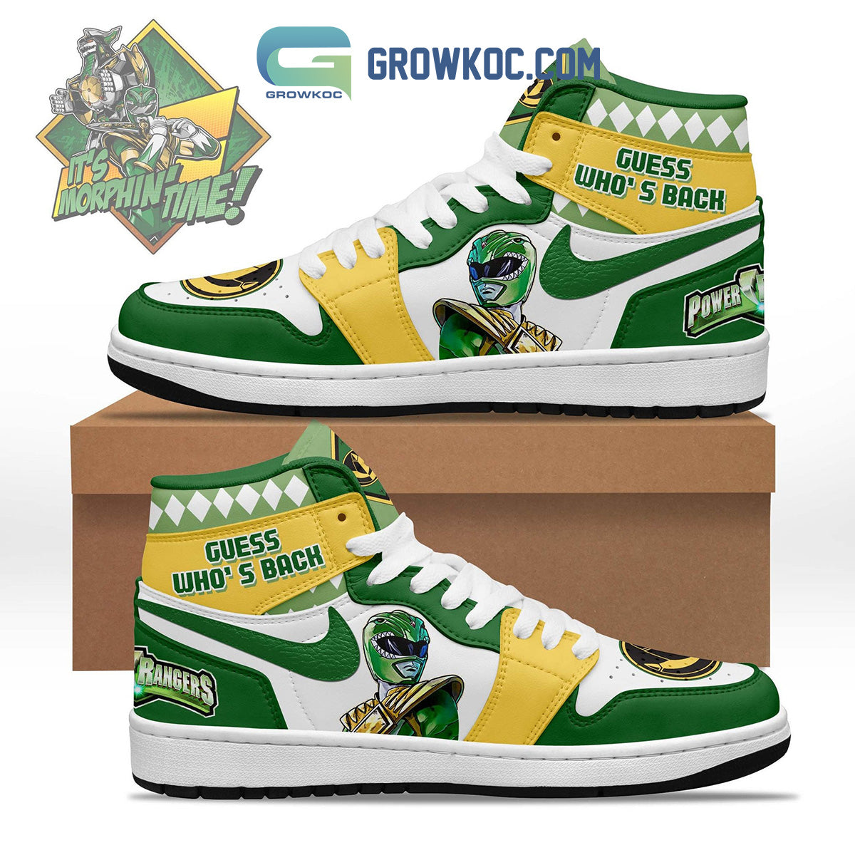 Power Rangers It’s Morphine Time Air Jordan 1 Shoes