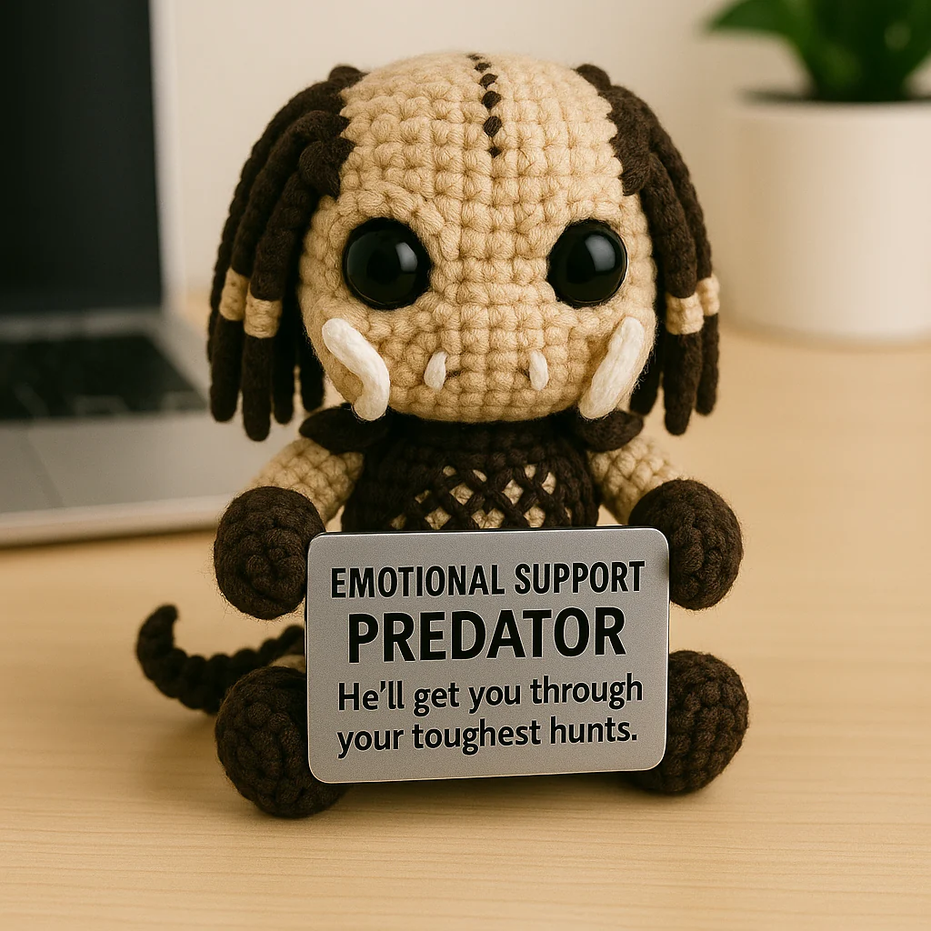 Predator Crochet Emotional Support Doll