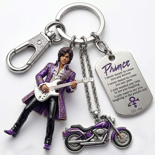 Prince Purple Rain Keychain