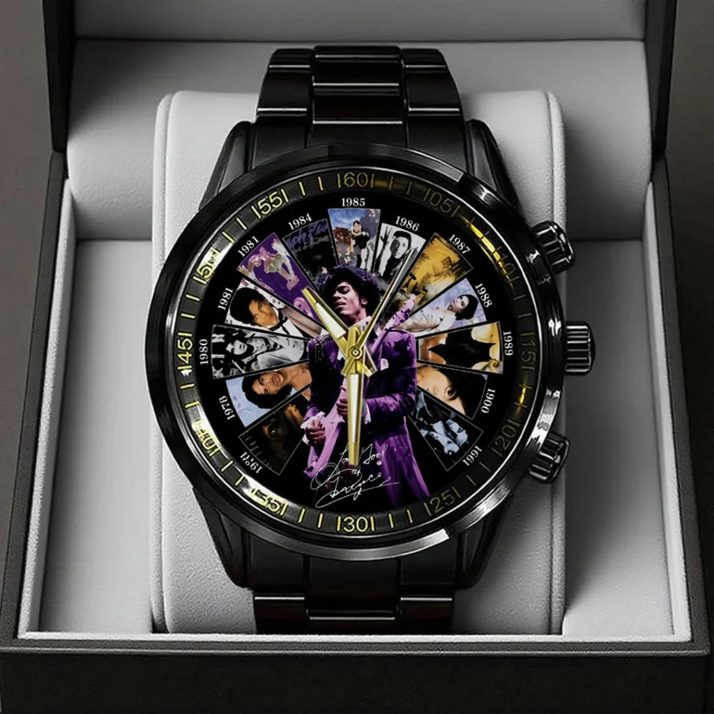 Prince Black Stainless Steel Watch - TANTN25157