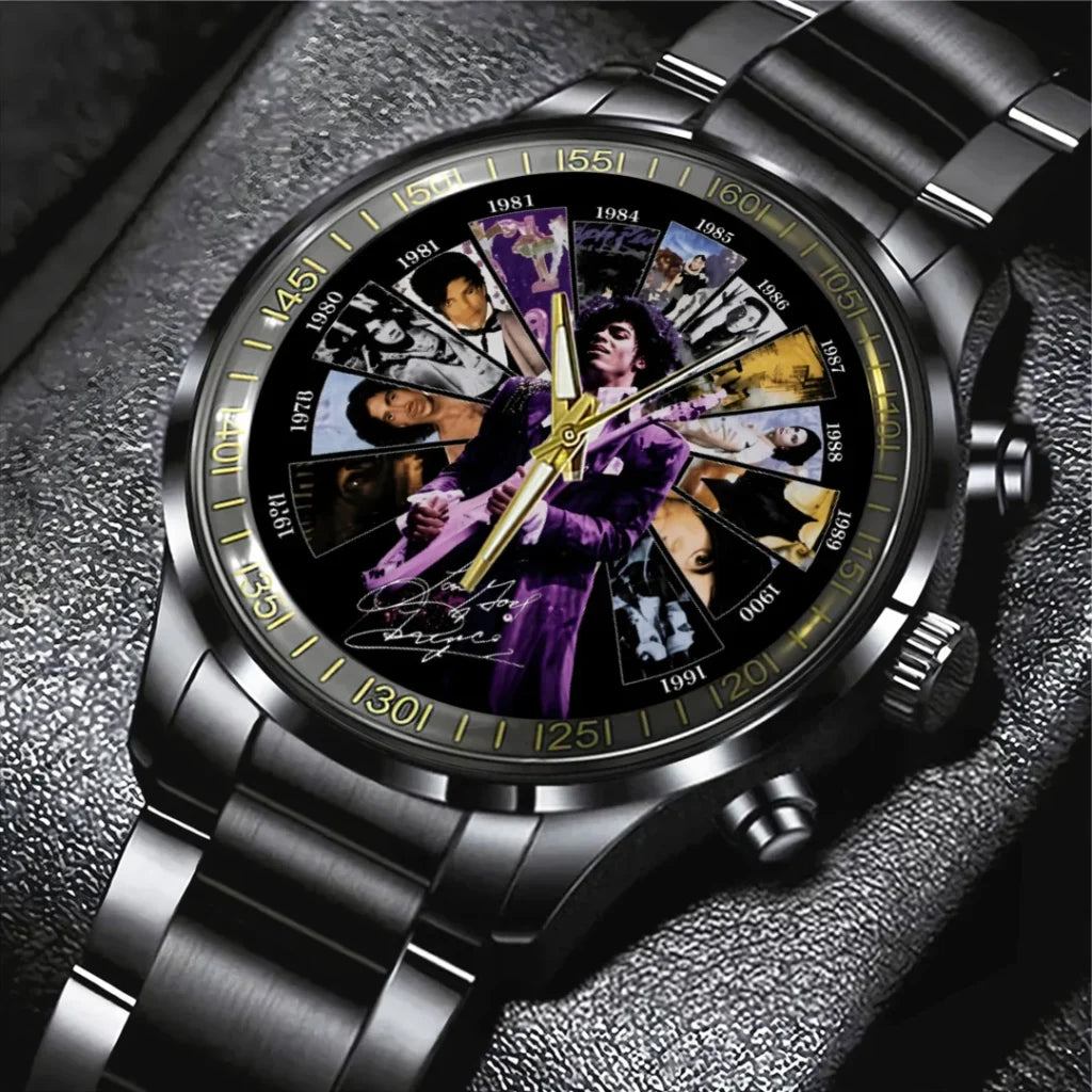 Prince Black Stainless Steel Watch - TANTN25157