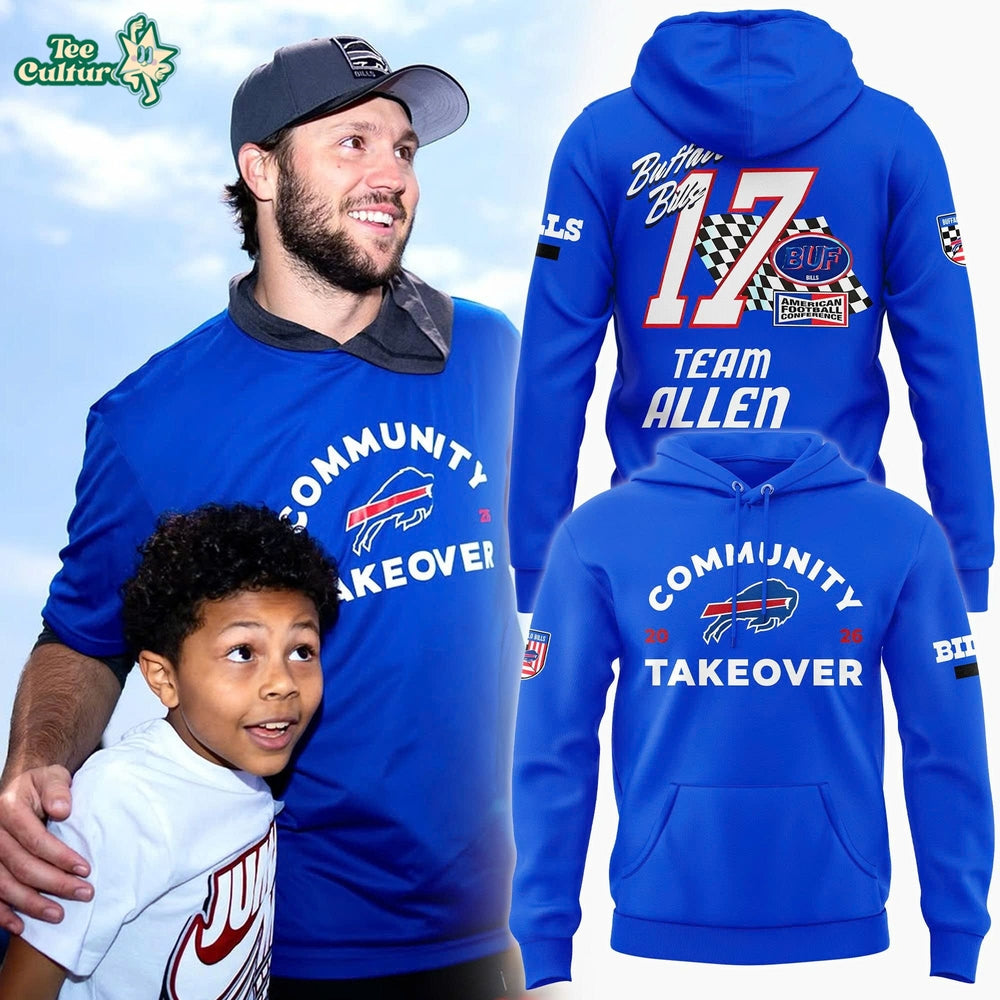 Pro Standard Josh Allen Royal Buffalo Bills Fast Lane Name Number Player Hoodie