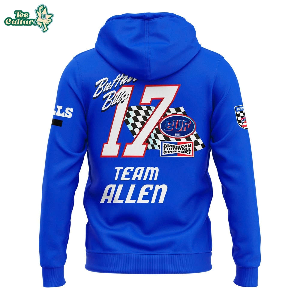 Pro Standard Josh Allen Royal Buffalo Bills Fast Lane Name Number Player Hoodie