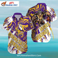 Psychedelic Swirl Minnesota Vikings Hawaiian Shirt