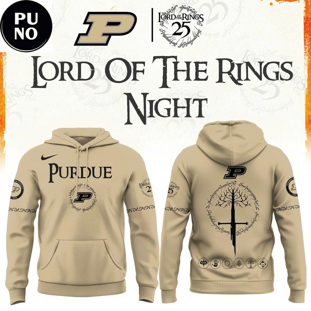 Purdue Boilermakers x Lord Of The Rings Night 2026 Hoodie T-Shirt