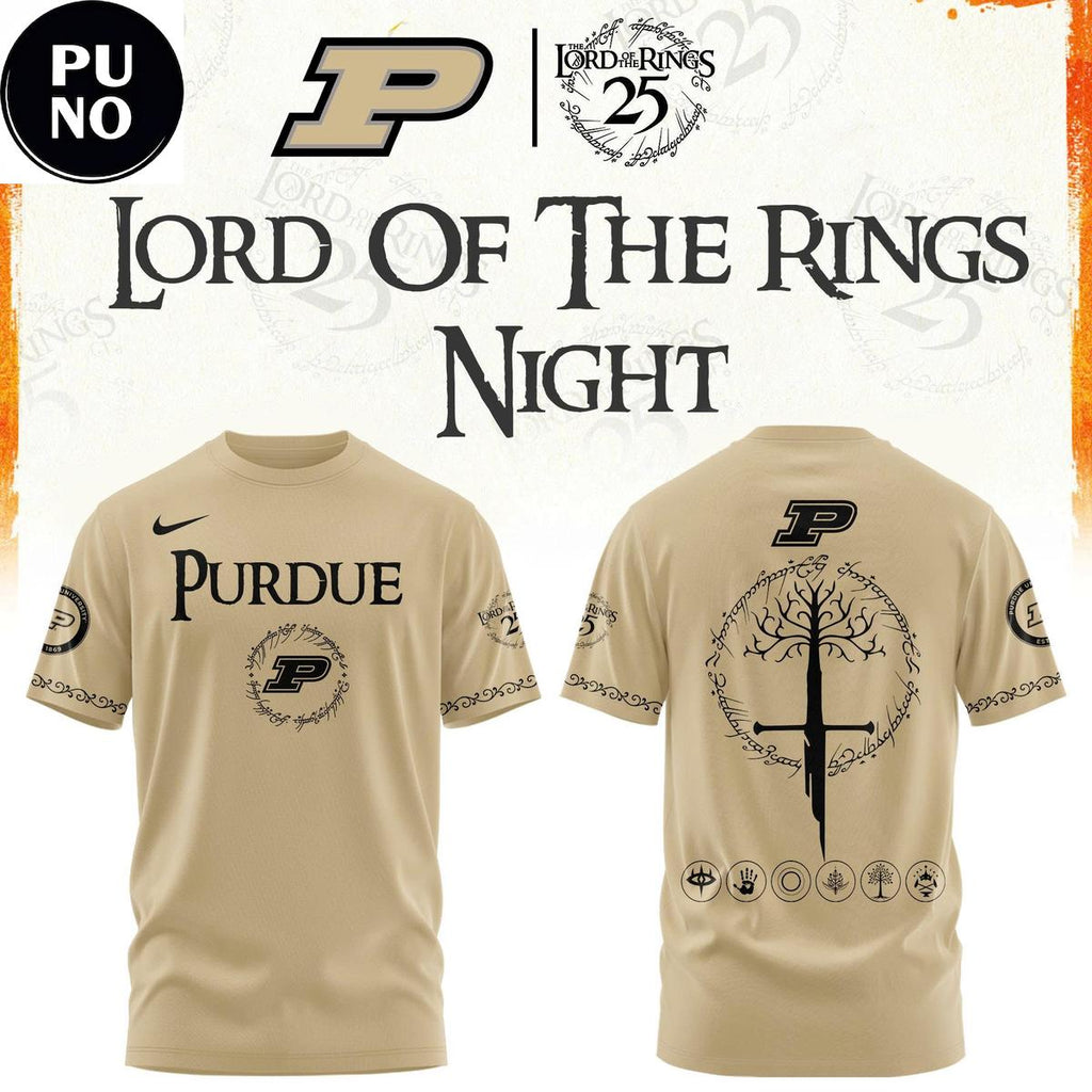 Purdue Boilermakers x Lord Of The Rings Night 2026 Hoodie T-Shirt