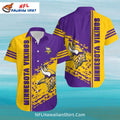 Purple and Gold Splash Minnesota Vikings Aloha Shirt