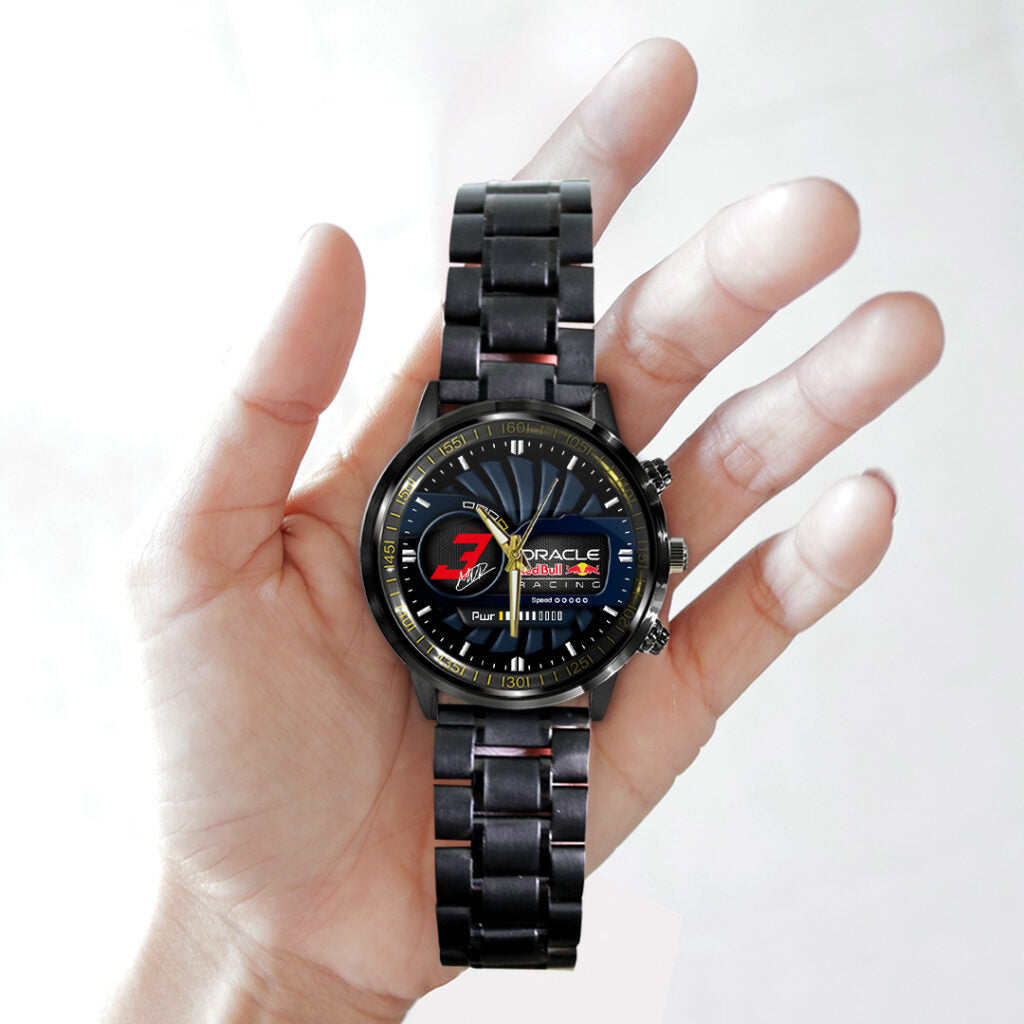 Red Bull Racing x Max Verstappen Black Stainless Steel Watch - TANTN19910