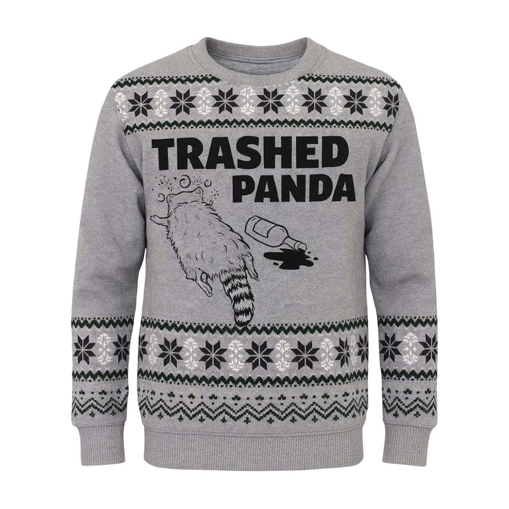 Raccoon Trashed Panda Ugly Christmas Sweater