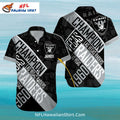 Raiders Hawaiian Shirt Champion 1960 Bold Design