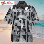 Raiders Hawaiian Shirt With Lightning Bolt Design