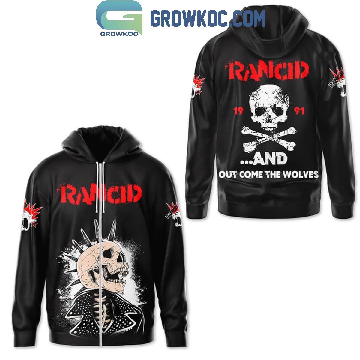 Rancid 1991 And Out Come The Wolves Fan Hoodie T-Shirt