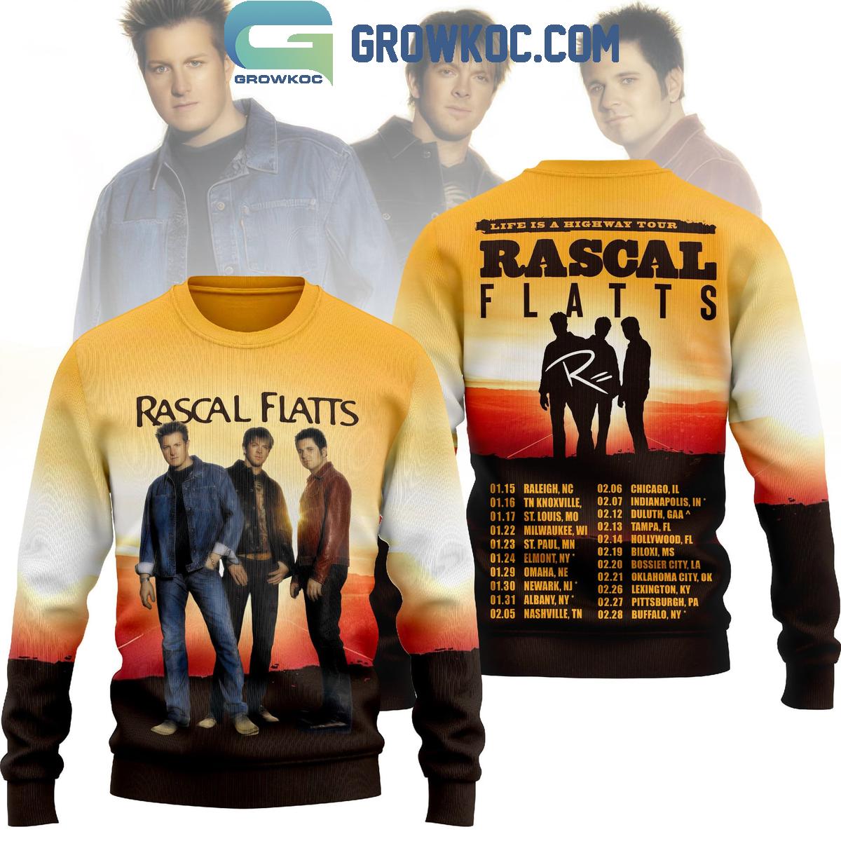 Rascal Flatts Life Is A Highway Tour Hoodie T-Shirt