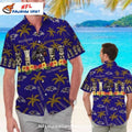 Ravens Hawaiian Shirt With Custom Name And Tiki Design