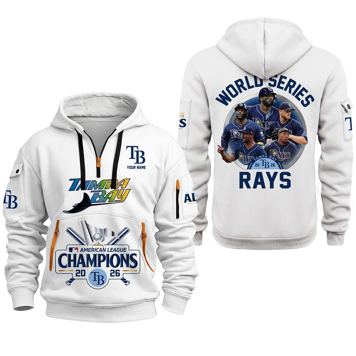 Rays ALCS Champions 2026 Quarter Zip Hoodie
