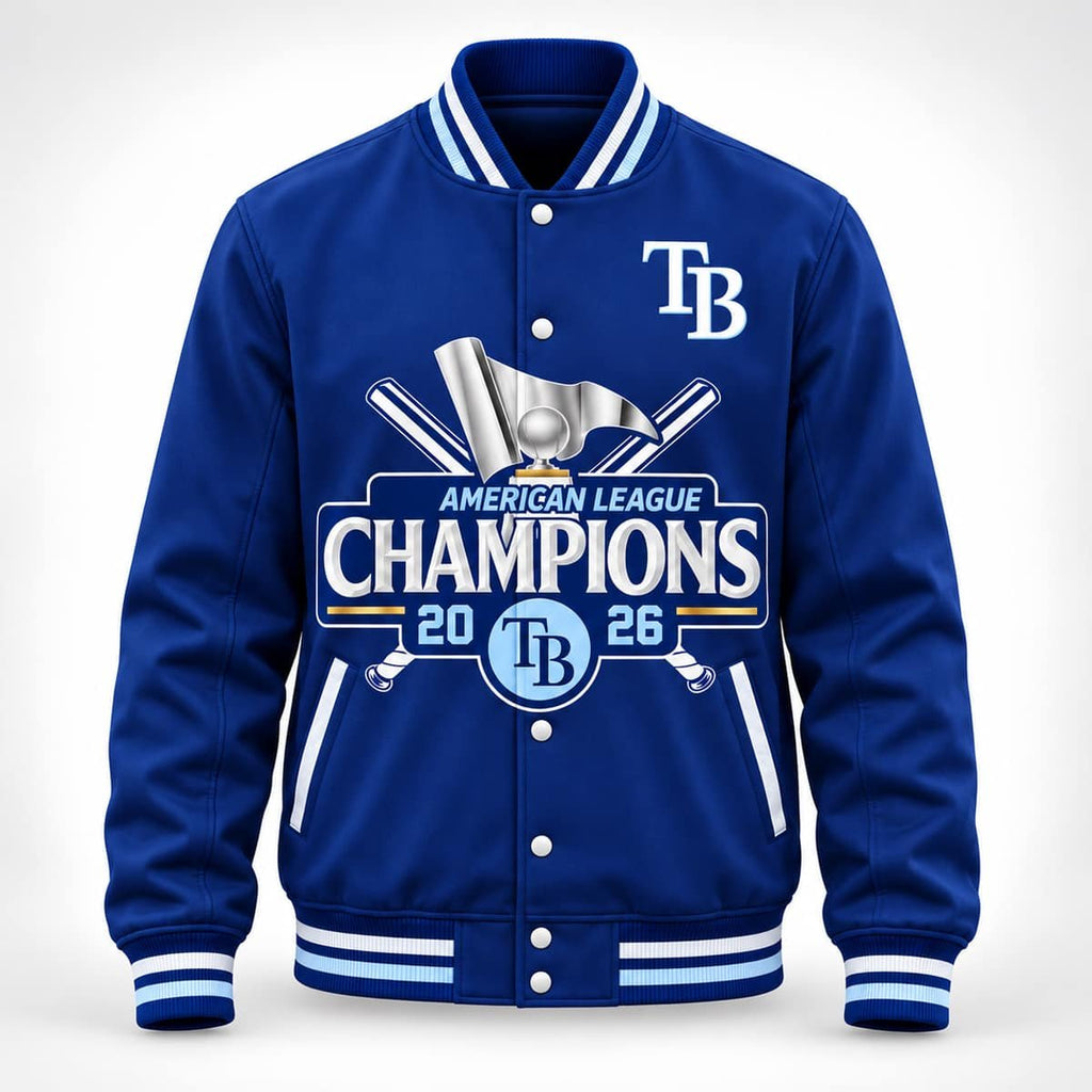 Rays American League 2026 Champions Baseball Jacket