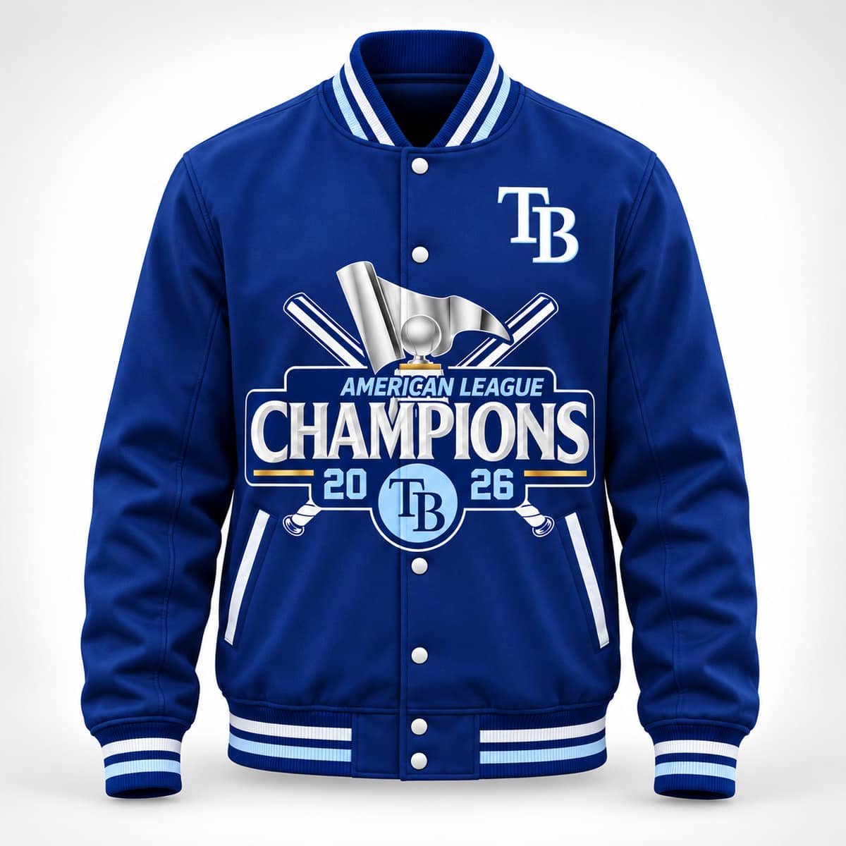 Rays American League 2026 Champions Baseball Jacket