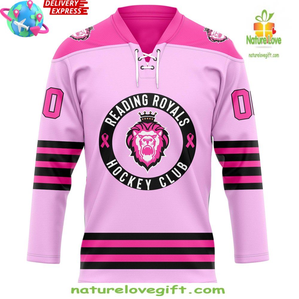 2026 Reading Royals Pink in the Rink Hockey Jersey