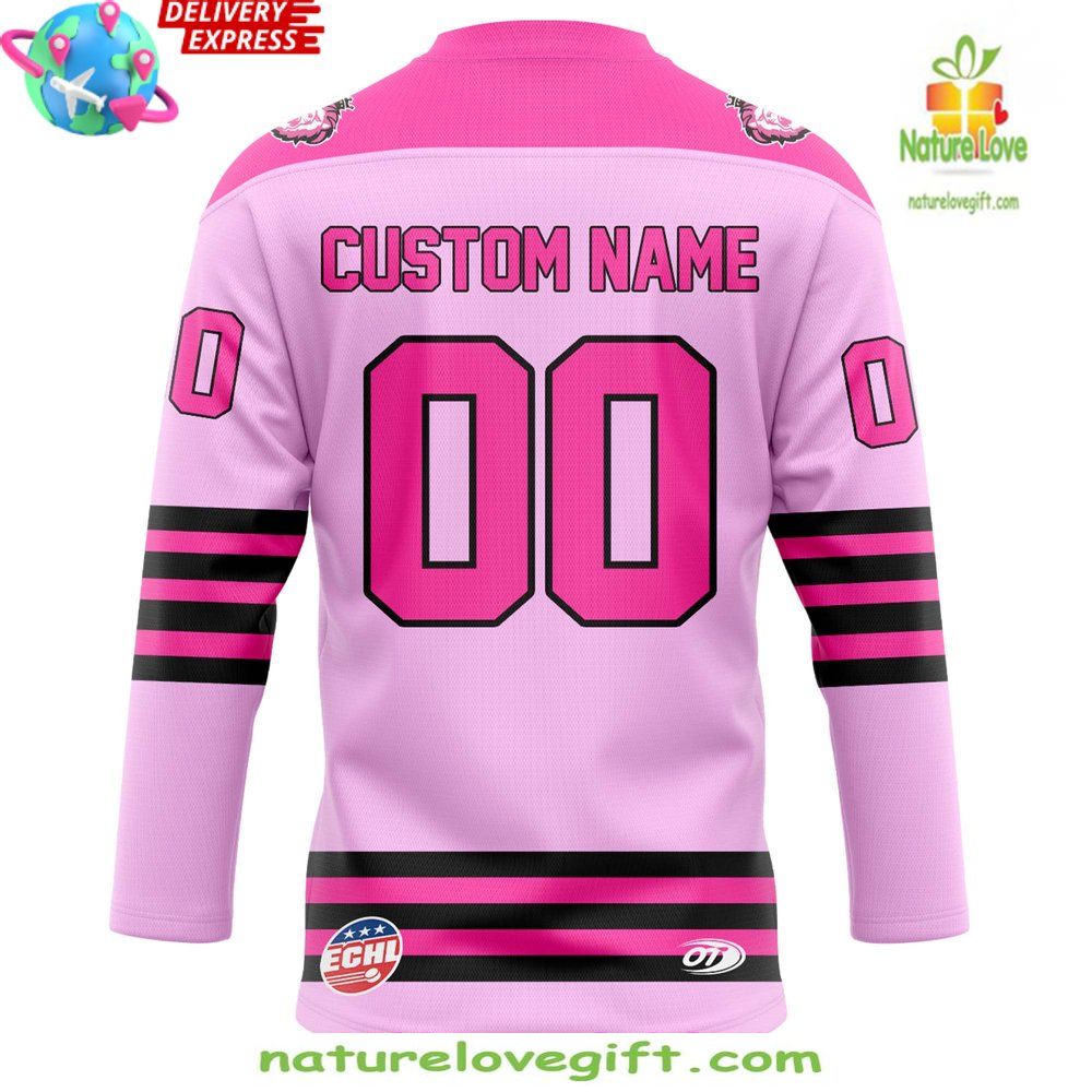 2026 Reading Royals Pink in the Rink Hockey Jersey