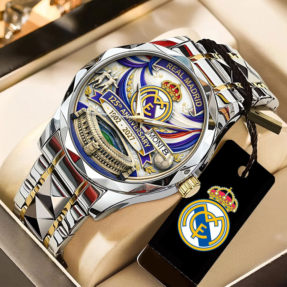 Real Madrid 125th Anniversary Alloy Luxury Quartz Watch - TANTN22762