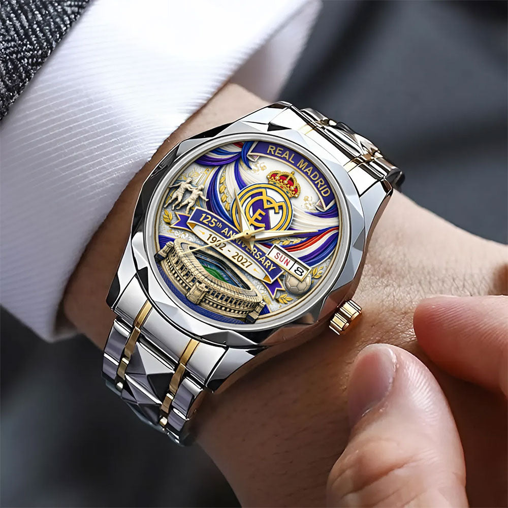 Real Madrid 125th Anniversary Alloy Luxury Quartz Watch - TANTN22762