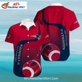 Red And Blue Flame New England Patriots Aloha Shirt