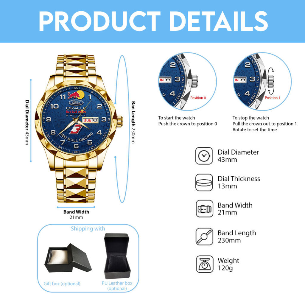 Red Bull Racing 2026 Alloy Luxury Quartz Watch - TMTHU5953