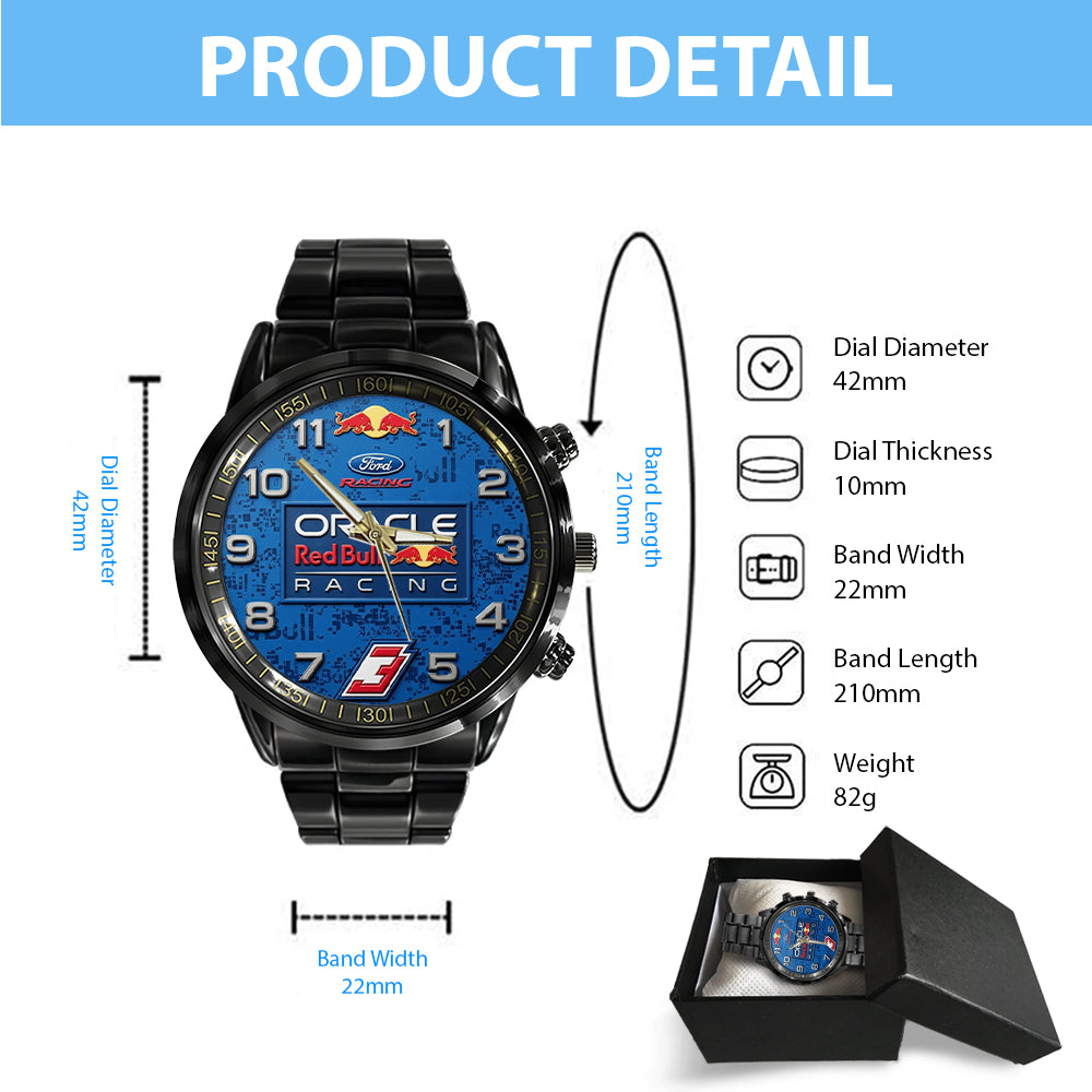 Red Bull Racing 2026 Black Stainless Steel Watch - TMTHU5954