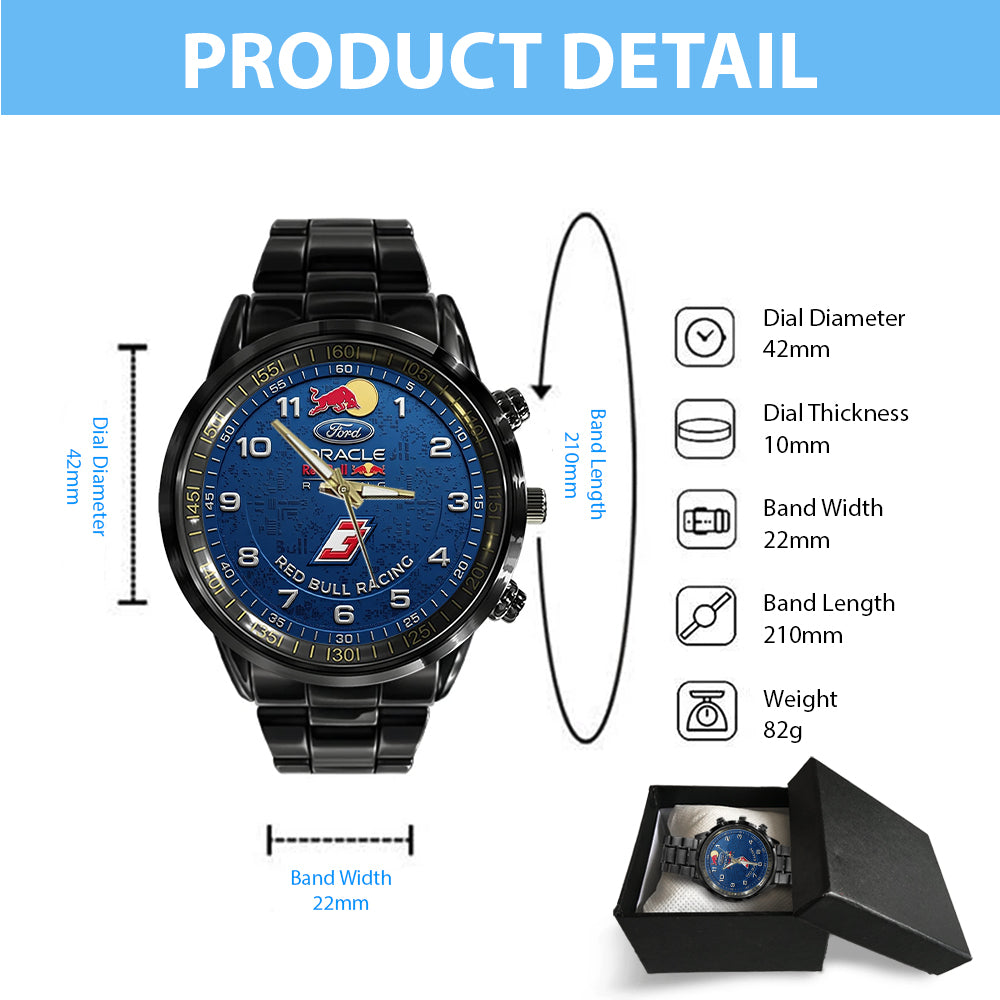 Red Bull Racing 2026 Black Stainless Steel Watch - TMTHU5955
