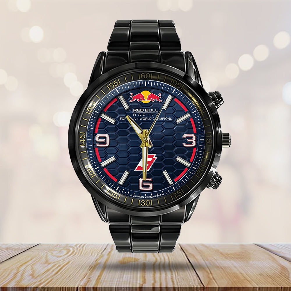 Red Bull Racing x Max Verstappen Black Stainless Steel Watch - TMTHU4667