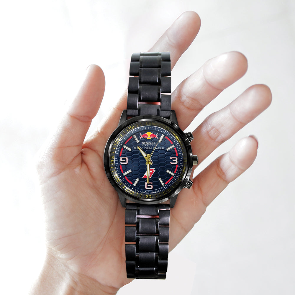 Red Bull Racing x Max Verstappen Black Stainless Steel Watch - TMTHU4667