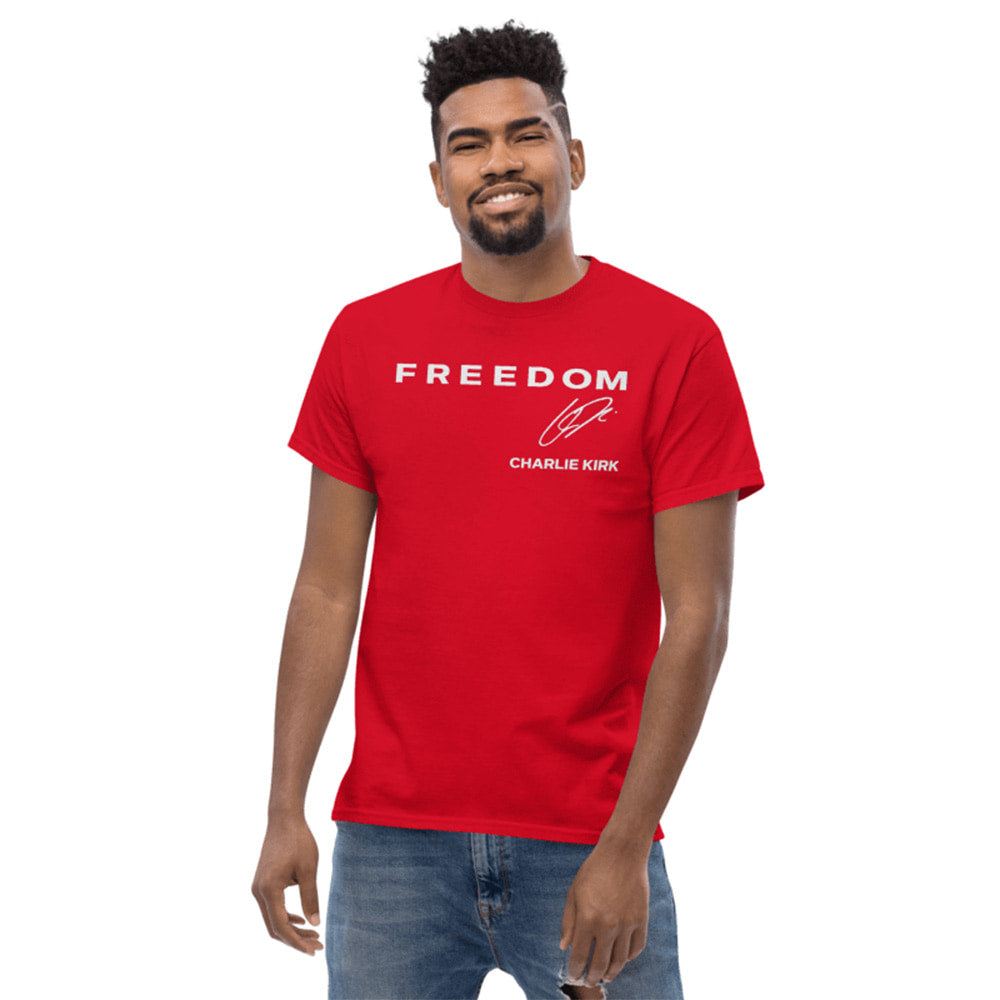 Red Freedom Shirt Charlie Kirk