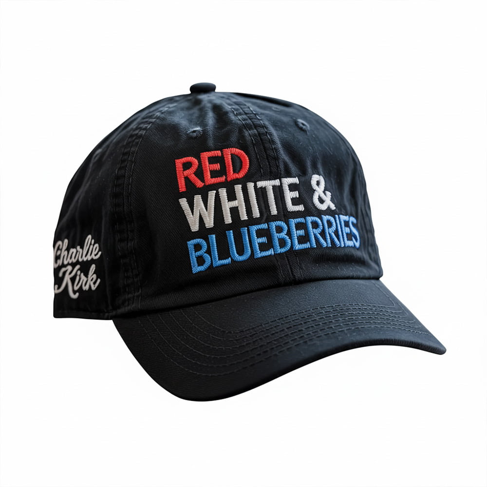 Red White And Blueberries Charlie Kirk 1993-2025 Hat