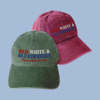Red White and Blueberries Charlie Kirk Hat