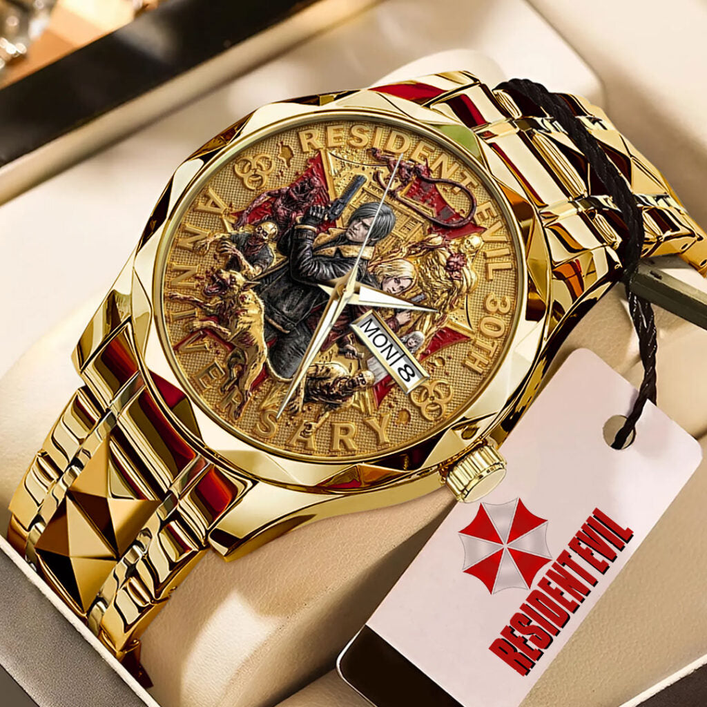 Resident Evil 30th Anniversary Alloy Luxury Quartz Watch - TMTHU4607