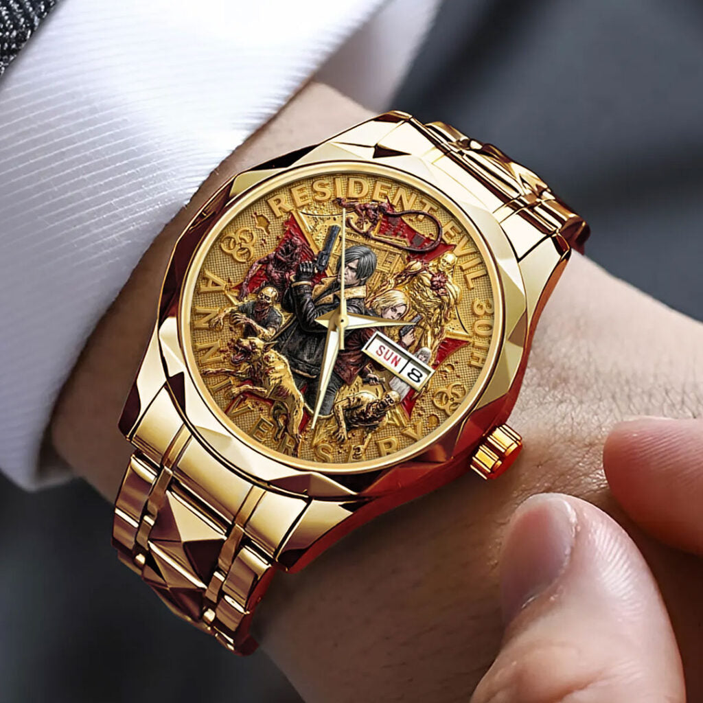 Resident Evil 30th Anniversary Alloy Luxury Quartz Watch - TMTHU4607