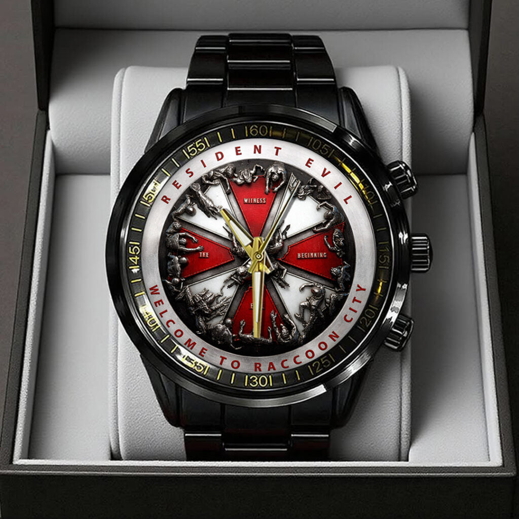 Resident Evil Black Stainless Steel Watch - TANTN21740