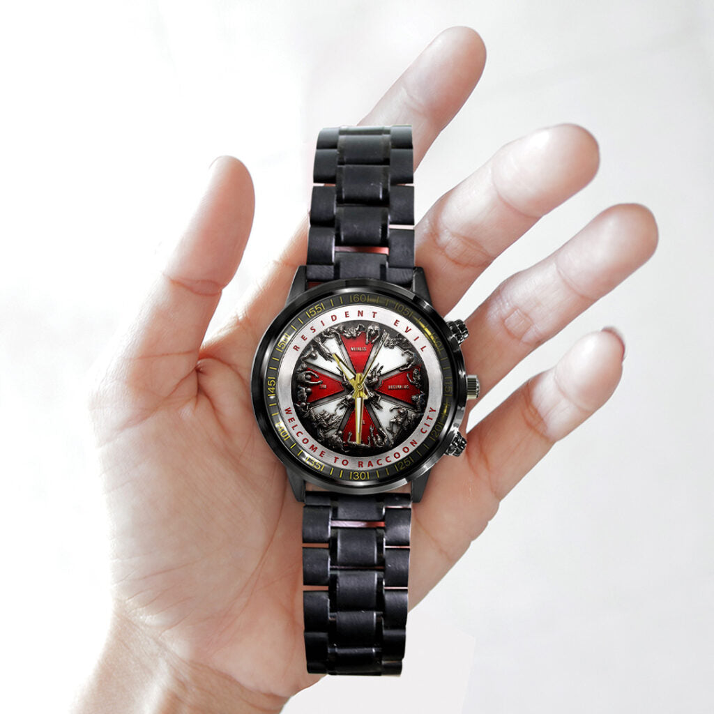 Resident Evil Black Stainless Steel Watch - TANTN21740