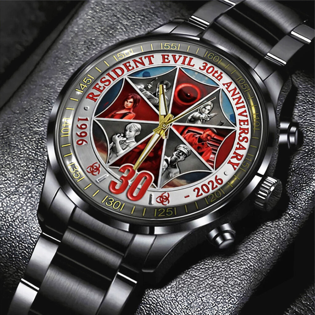 Resident Evil Requiem Black Stainless Steel Watch - TANTN21912