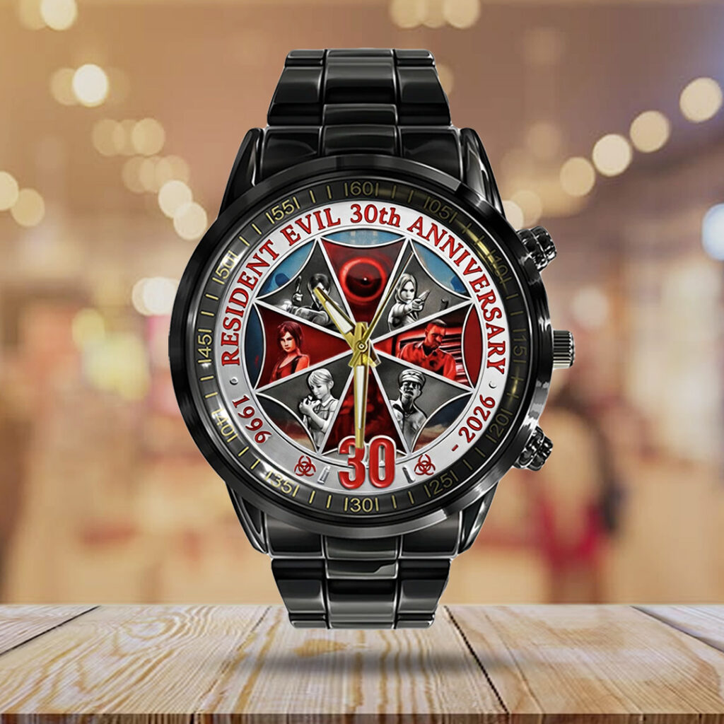 Resident Evil Requiem Black Stainless Steel Watch - TANTN21912