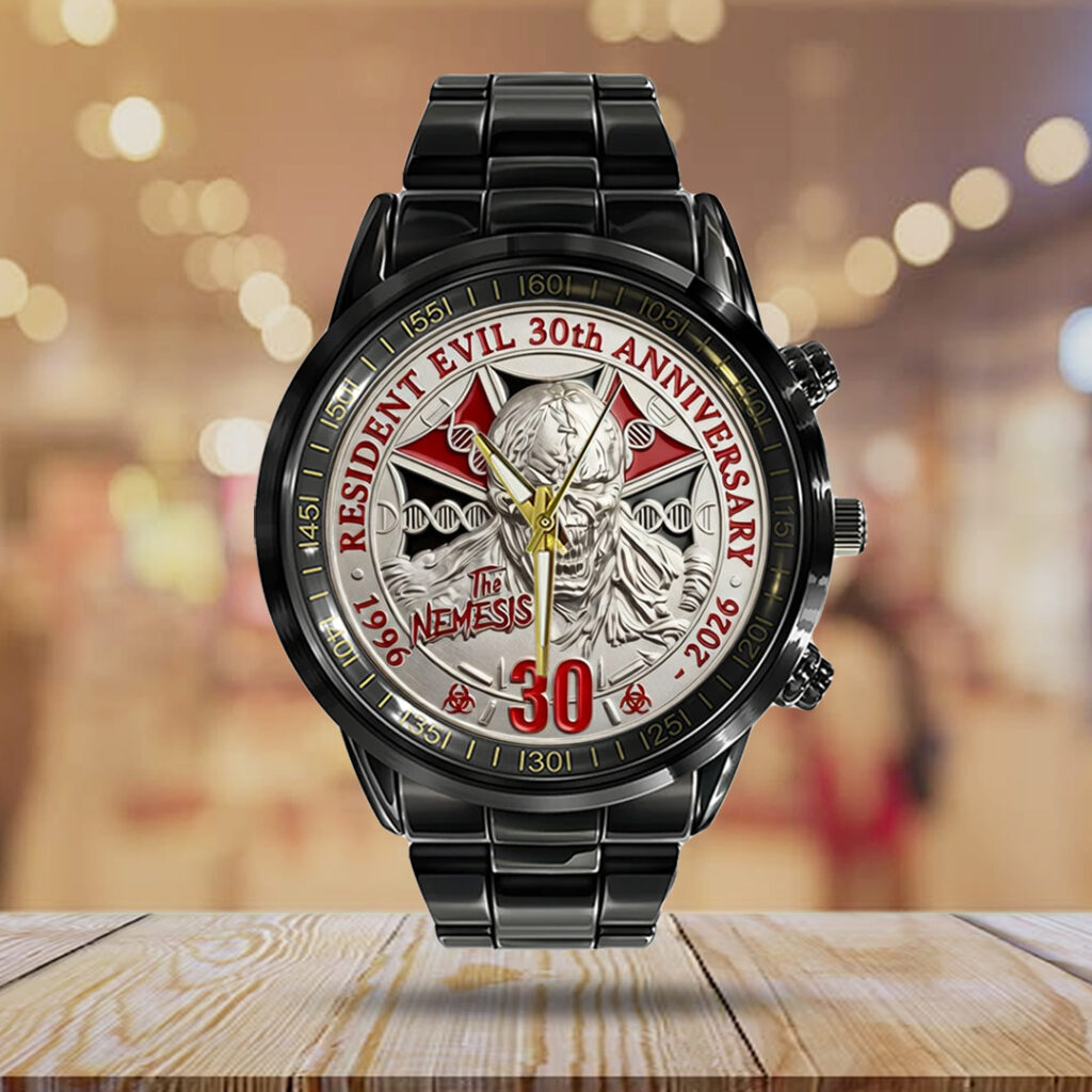 Resident Evil Requiem Black Stainless Steel Watch - TANTN21914