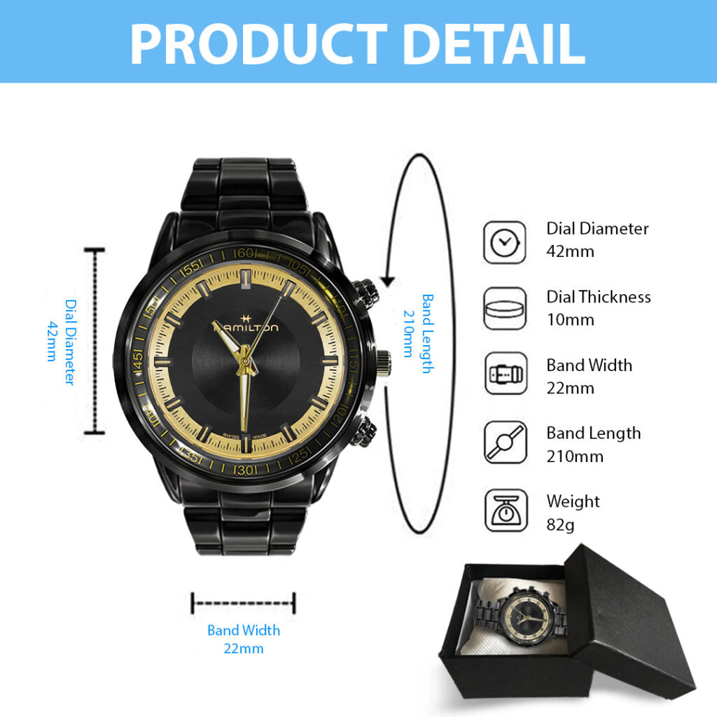 Resident Evil Requiem Black Stainless Steel Watch - TANTN22222