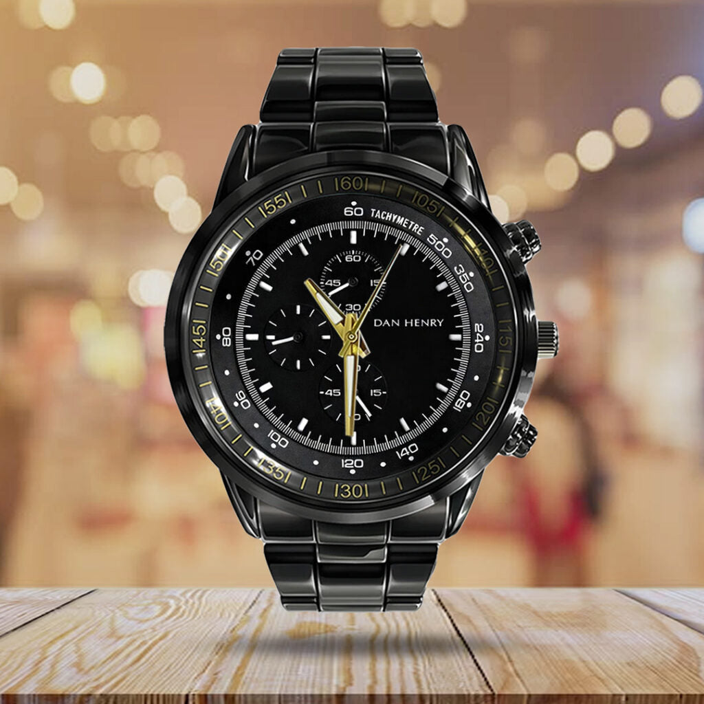 Resident Evil Requiem Black Stainless Steel Watch - TANTN22224
