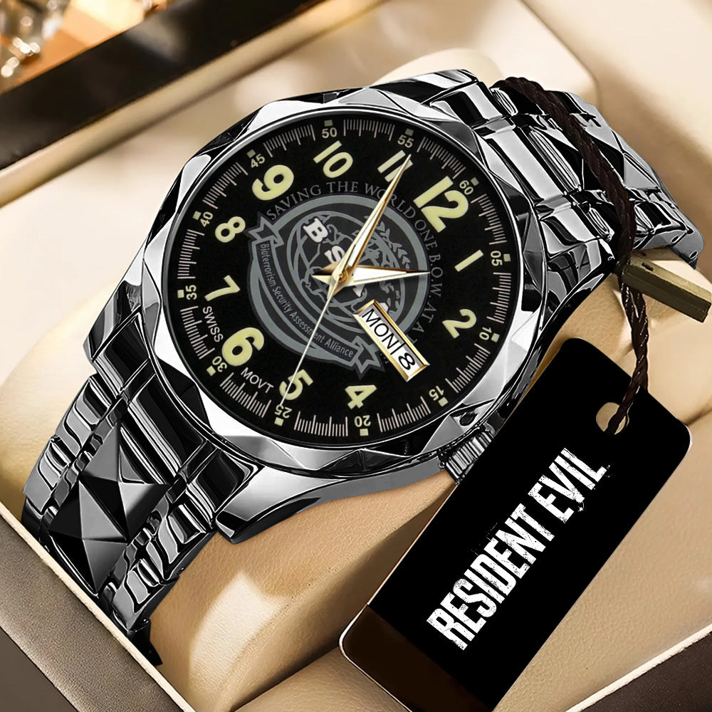 Resident Evil Alloy Luxury Quartz Watch - GNE5858
