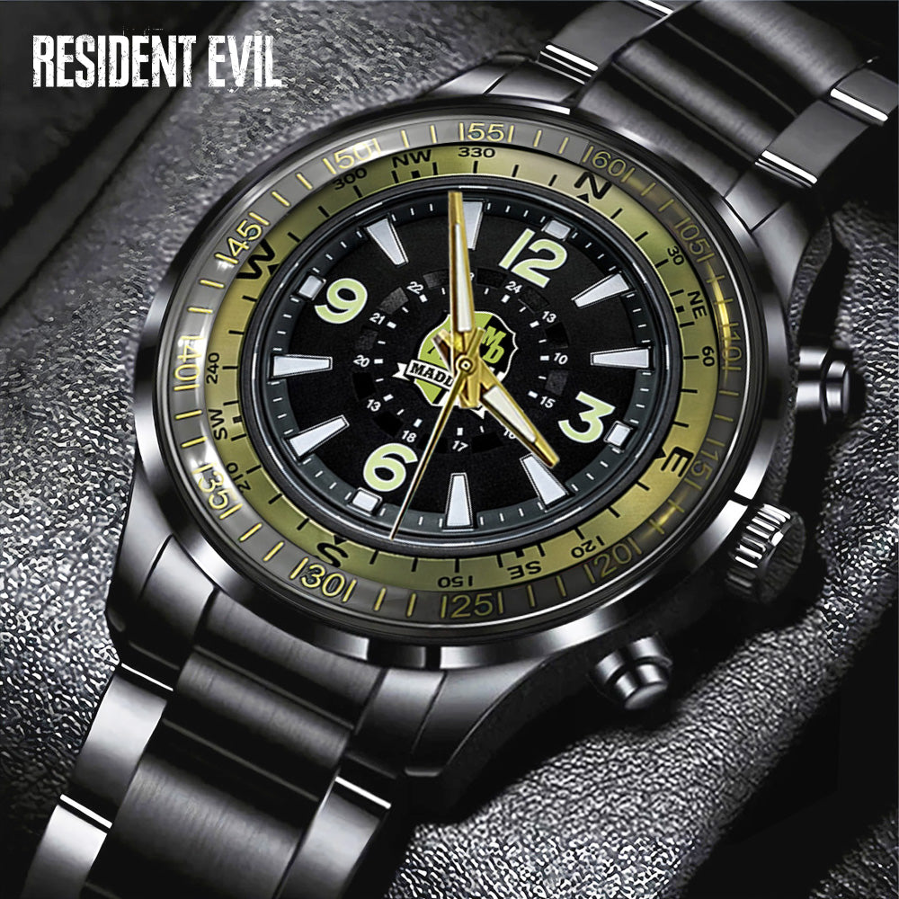 Resident Evil Black Stainless Steel Watch - GNE5862